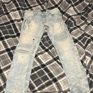 Men's Slim Straight Jeans - Light Blue